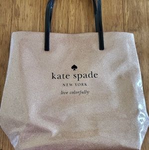 Kate Spade pink glitter tote